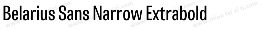 Belarius Sans Narrow Extrabold Obli字体转换